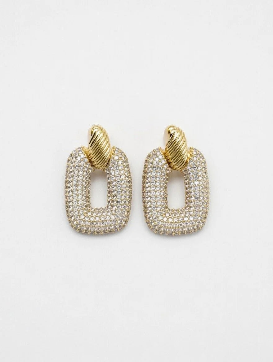 Pavé Drop Earrings