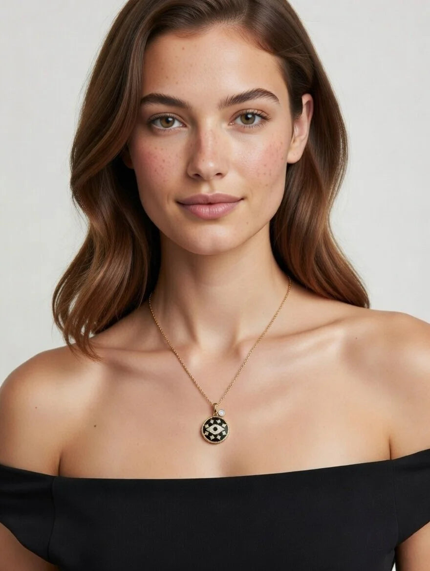 Statement Eye Pendant - image 3