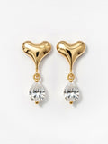 Heart Drop Earrings