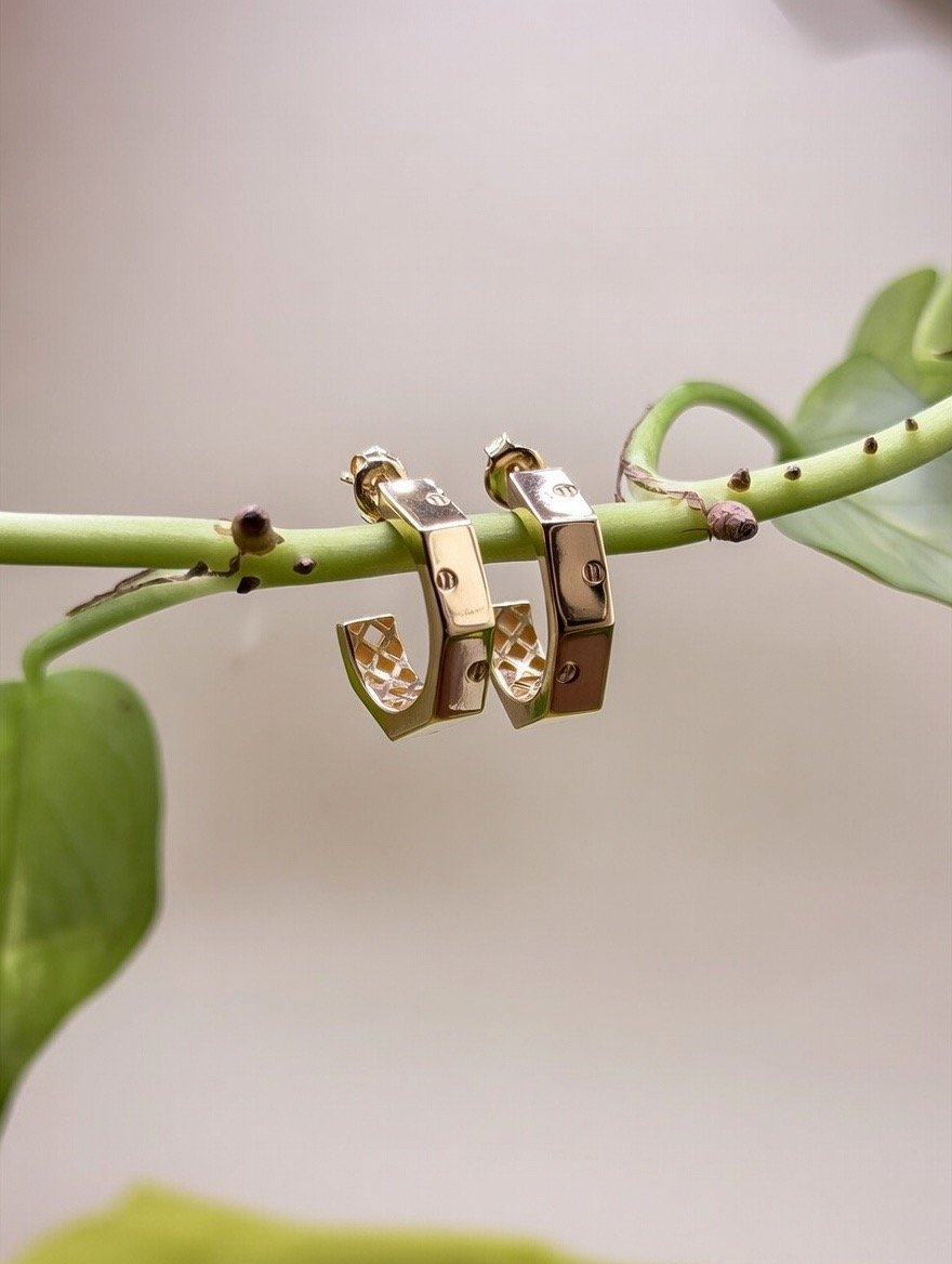 Pavé Hoop with Stones - image 3